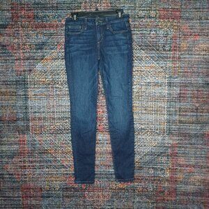 Joes Jeans womens dark distressed The Skinny stretch jeans 27x32 EUC